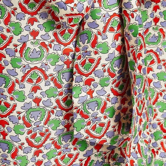BNWT Tory Burch Runway Printed Bow Blouse in Legacy Paisley size 4 - Picture 4 of 5